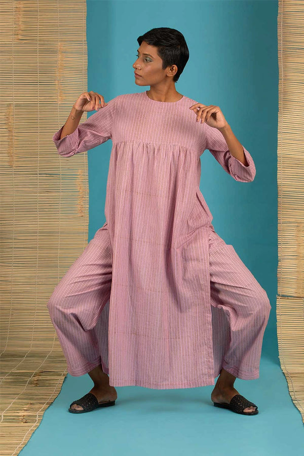 Pink Stripe Kurta