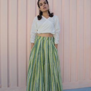 Stripe Green Skirt