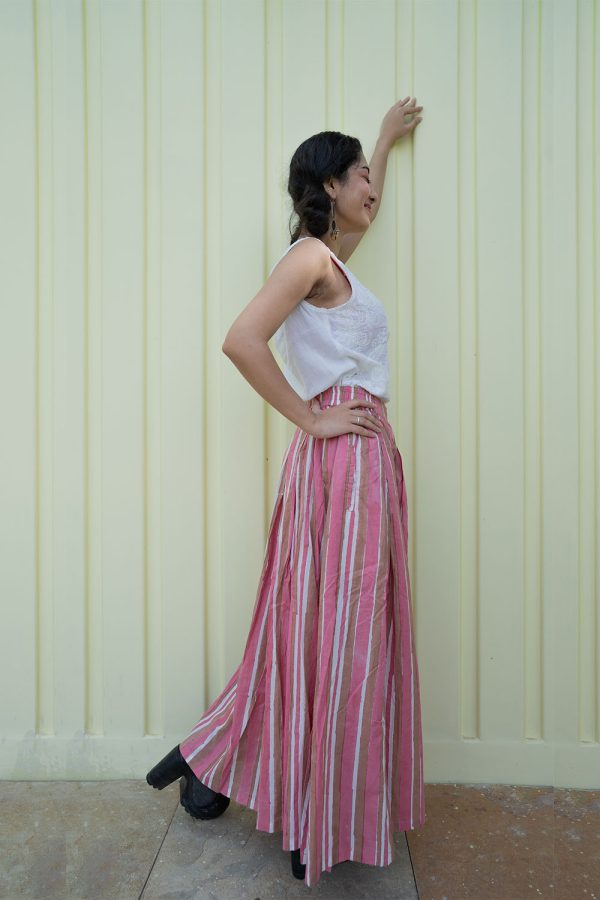 stripe pink skirt right